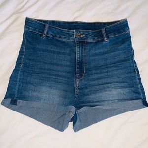 Denim shorts